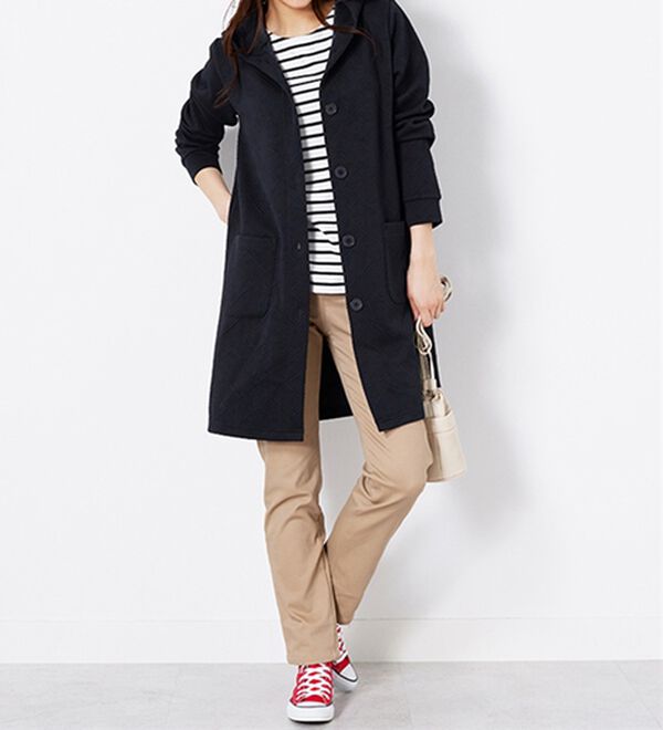 BELLUNA（ベルーナ）の「幾何柄ジャカード素材フードカーディガン（その他カーディガン）」｜詳細画像