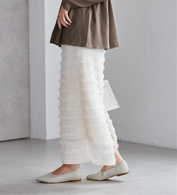 RANAN（ラナン）の「フリルレースナローロングスカート（ロングスカート）」｜詳細画像