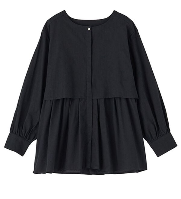 GeeRA（ジーラ）の「羽織にもなる！ペプラムシャツチュニック（チュニック）」｜詳細画像