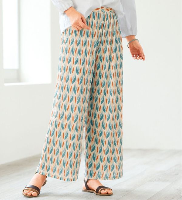 ルフラン（ルフラン）の「ラク美プリーツパンツ（フルレングスパンツ）」｜詳細画像