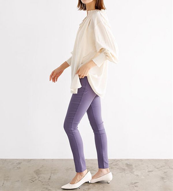 GeeRA（ジーラ）の「嬉しい機能付！美脚スキニーレギンスパンツ（フルレングスタイプ）（フルレングスパンツ）」｜詳細画像