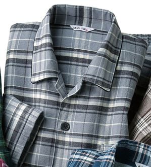 「日本製わたに包まれる無撚糸パジャマ（メンズルームウェア）」｜グレー