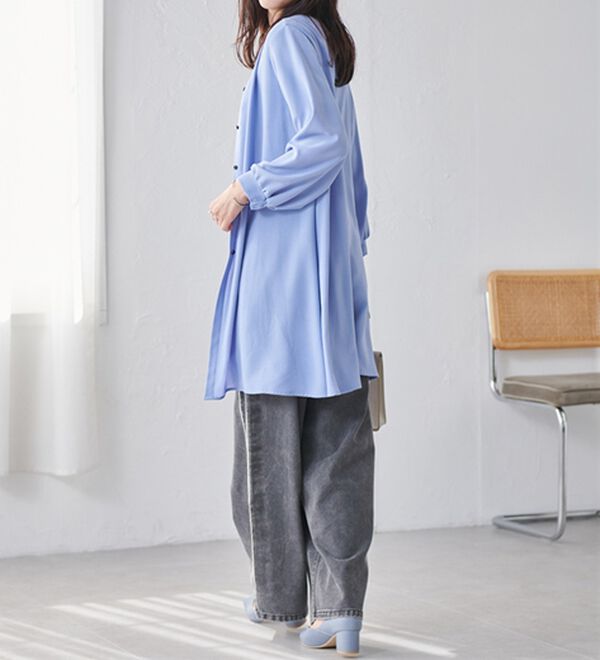 RANAN（ラナン）の「２ＷＡＹボタン使いフレアーブラウス（ブラウス）」｜詳細画像