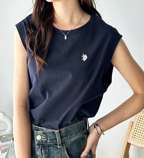 GeeRA（ジーラ）の「【Ｕ．Ｓ．　ＰＯＬＯ　ＡＳＳＮ．】ノースリＴシャツ（タンクトップ・キャミソール）」｜詳細画像