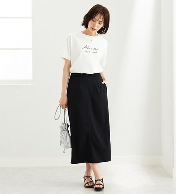 BELLUNA（ベルーナ）の「機能付ジョーゼット素材ベストセットアップ（セットアップ）」｜詳細画像