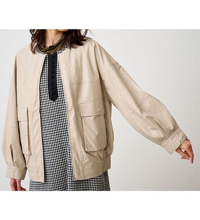 RANAN（ラナン）の「フェイクレザーブルゾン（ブルゾン）」