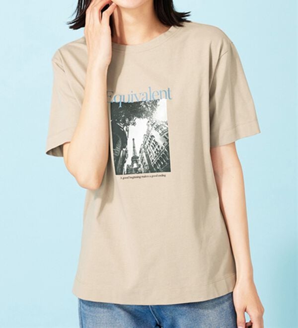 BELLUNA（ベルーナ）の「ヒンヤリ！綿１００％大人フォトプリントＴシャツ（Tシャツ）」｜詳細画像