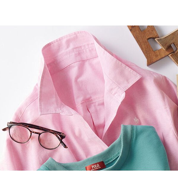 BELLUNA（ベルーナ）の「【ＰＯＬＯ　ＢＣＳ】オックス素材刺しゅうシャツ（シャツ）」｜詳細画像