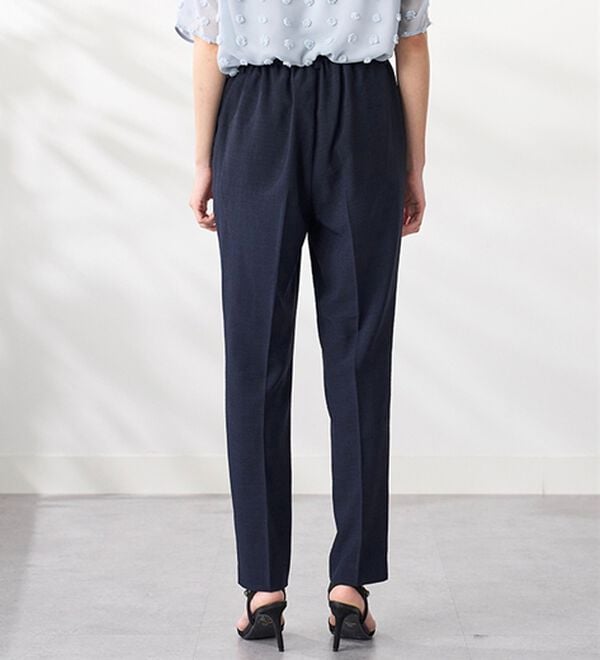 BELLUNA（ベルーナ）の「ヒンヤリ爽快！麻調ビンテージテーパードパンツ（テーパードパンツ）」｜詳細画像