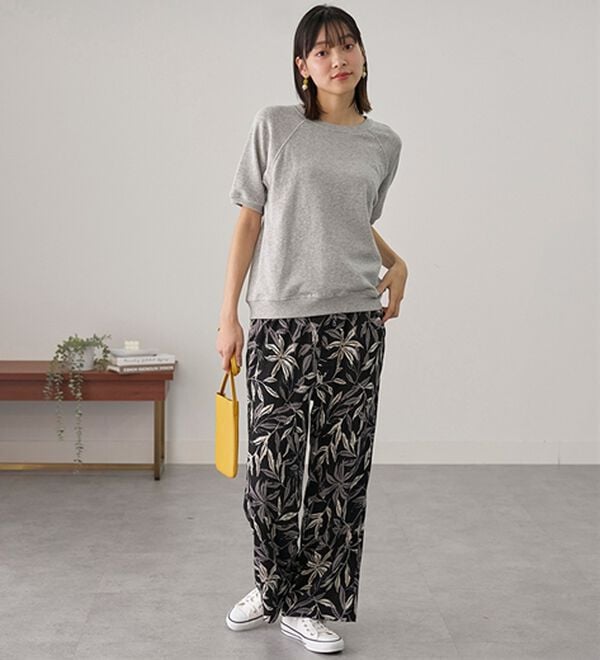 BELLUNA（ベルーナ）の「楊柳サラサラ素材プリントイージーパンツ（フルレングスパンツ）」｜詳細画像