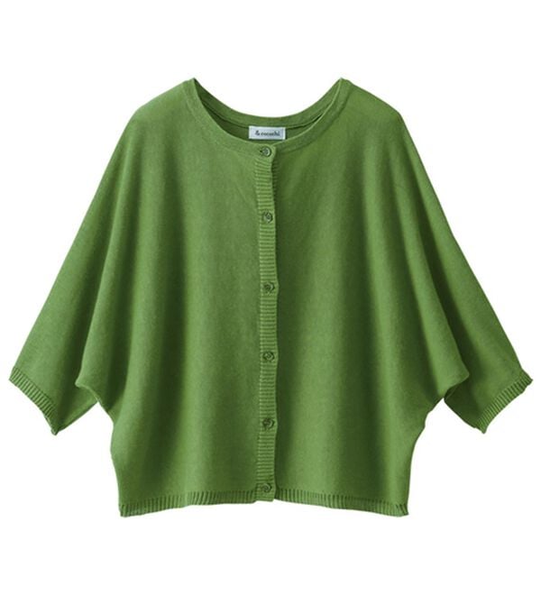 BELLUNA（ベルーナ）の「＜＆ｃｏｃｏｃｈｉ＞リネンコットン素材ゆったりドルマンカーディガン（ニットカーディガン）」｜詳細画像