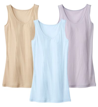 「【３色組】うすくてかる～い綿１００％インナー（肌着・インナーウェア）」