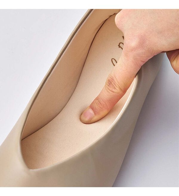 GeeRA（ジーラ）の「足にフィット！スクエアトゥパンプス　プレーン（パンプス）」｜詳細画像