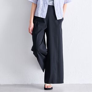 RANAN（ラナン）の「ロングスリットパンツ（フルレングスパンツ）」｜ブラック