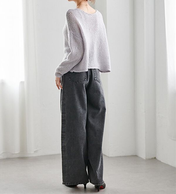 RANAN（ラナン）の「モヘアタッチローゲージシアーニット（ニット・セーター）」｜詳細画像