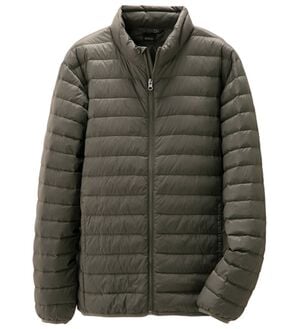 「＜シンプル＆プラス＞洗えるあったかダウンジャケット（メンズジャケット）」｜カーキ