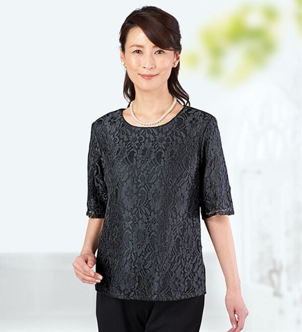 「【３点セット】ストレッチフォーマル３点セット（ブラックフォーマル（喪服・礼服））」｜詳細画像
