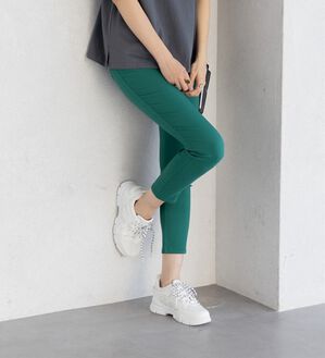 GeeRA（ジーラ）の「(アンクル丈)嬉しい機能付！美脚スキニーレギンスパンツ（フルレングスパンツ）」｜詳細画像