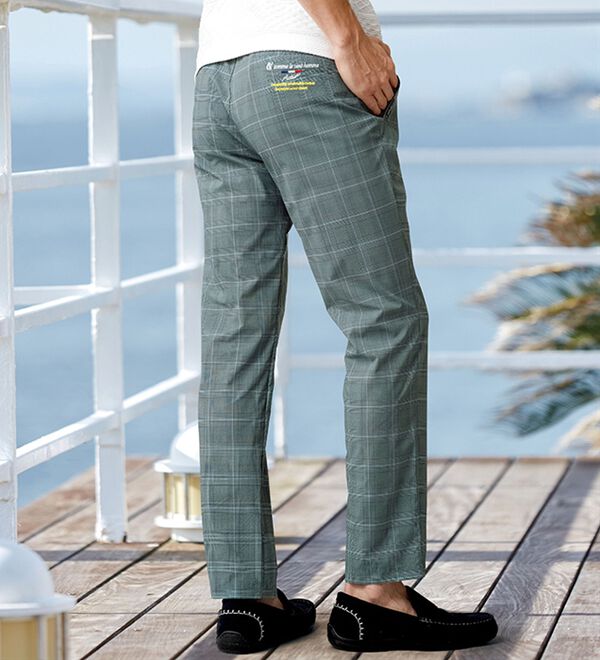 「【３本組】＜コムルヴァン・オム＞３６０&deg;のびのび軽快アクティブパンツ（メンズフルレングスパンツ）」｜詳細画像