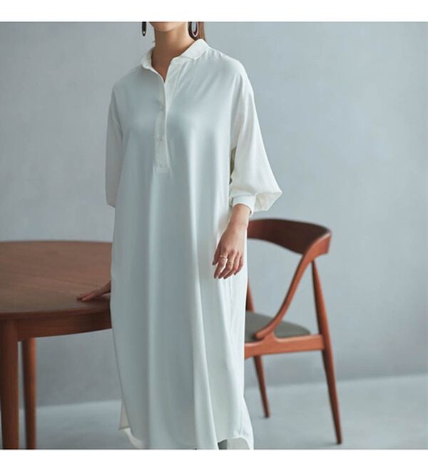 RANAN（ラナン）の「ボリューム袖シャツワンピース（シャツワンピース）」｜詳細画像