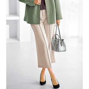 BELLUNA（ベルーナ）の「ウーリッシュ素材ワイドパンツ（ワイドパンツ・ガウチョ）」｜アイボリー