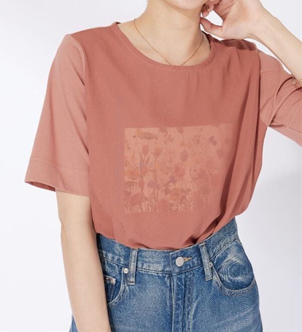 BELLUNA（ベルーナ）の「〈日比谷花壇〉シフォン重ねプルオーバー（カットソー）」｜詳細画像