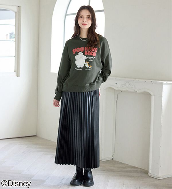 BELLUNA（ベルーナ）の「＜Ｄｉｓｎｅｙ＞【ベイマックス】部分発泡プリント裏毛ゆったりトレーナー（トレーナー・スウェット）」｜詳細画像