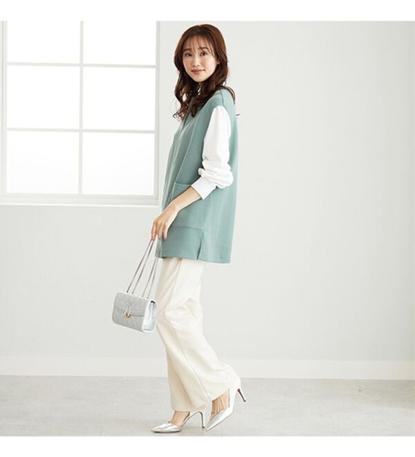 BELLUNA（ベルーナ）の「ポケット付ベストアンサンブル（アンサンブル）」｜詳細画像