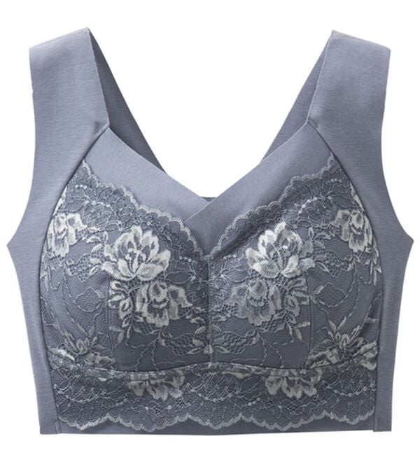 LAVIENNE（ラヴィエンヌ）の「楽なママお出かけブラ（ノンワイヤーブラ）」｜ブルーグレー