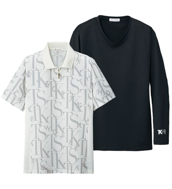 「＜ザ　ショップ　ティーケー＞ウインドテック　コンプレッション付ポロ（メンズポロシャツ）」｜ホワイト