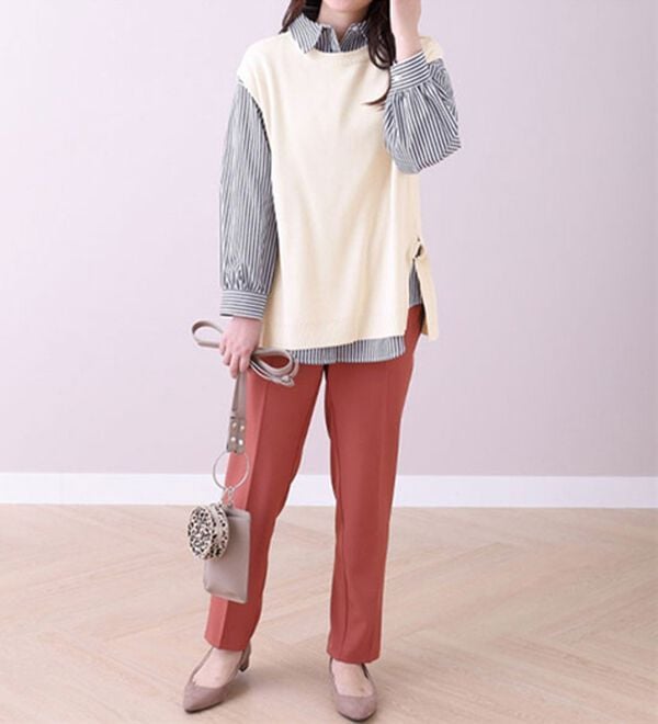 BELLUNA（ベルーナ）の「Ｄカン使いニットベスト（ベスト）」｜詳細画像