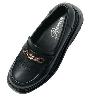 RANAN（ラナン）の「ビットデザイン厚底ローファー（ローファー）」｜ブラック