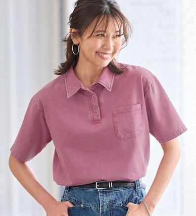 BELLUNA（ベルーナ）の「さらっと爽快！大人のヴィンテージ風ポロシャツ（ポロシャツ）」