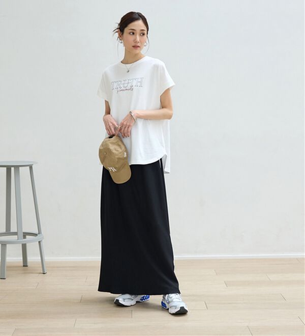 BELLUNA（ベルーナ）の「ひんやリッチコットン大人のゆったりドルマンＴシャツ（カットソー）」｜詳細画像