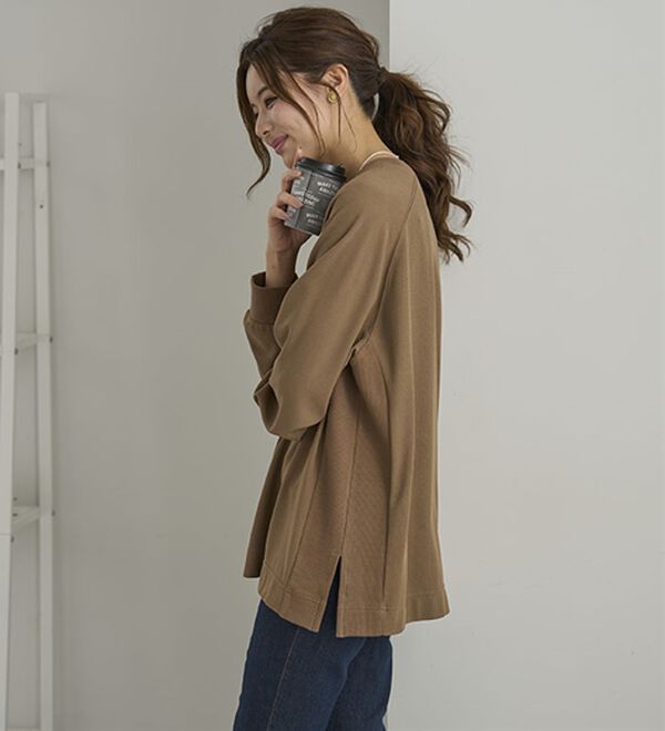 BELLUNA（ベルーナ）の「サイド切替ゆったりチュニック（チュニック）」｜詳細画像