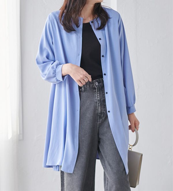 RANAN（ラナン）の「２ＷＡＹボタン使いフレアーブラウス（ブラウス）」｜詳細画像