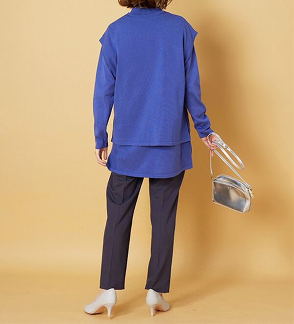 BELLUNA（ベルーナ）の「ベスト付ニットチュニックアンサンブル（アンサンブル）」｜詳細画像