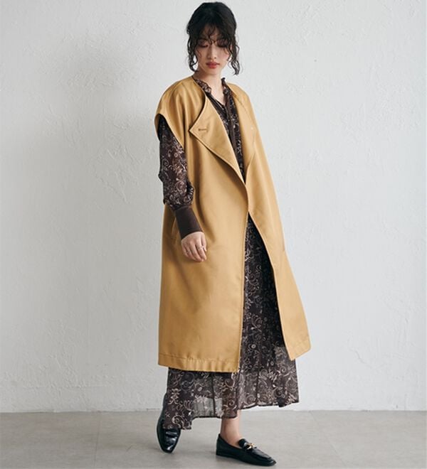 RANAN（ラナン）の「【2点セット】マルチウェイレイヤードコート（ロングコート）」｜詳細画像