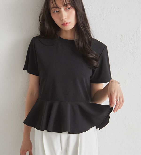 RANAN（ラナン）の「イレヘムペプラムTシャツ（カットソー）」｜詳細画像