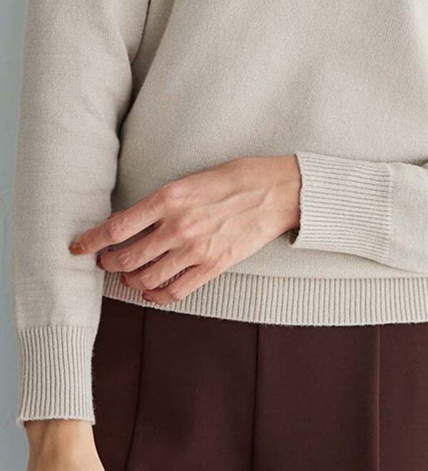 Pierrot（ピエロ）の「【Ｍ～３Ｌ】プレミアムカシミヤタッチハイネックニット（ニット・セーター）」｜詳細画像