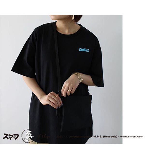 GeeRA（ジーラ）の「【スマーフ】コラボプリントＴシャツ（カットソー）」｜詳細画像