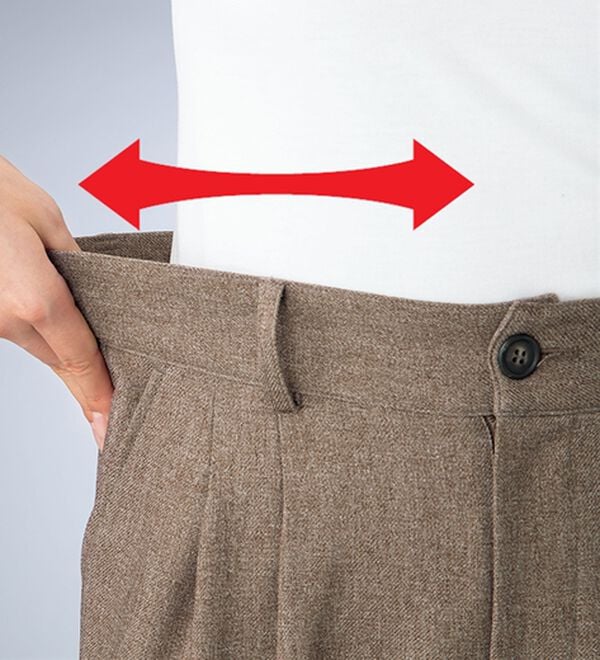 ルフラン（ルフラン）の「こ綺麗でこなれたウールライクパンツ（フルレングスパンツ）」｜詳細画像