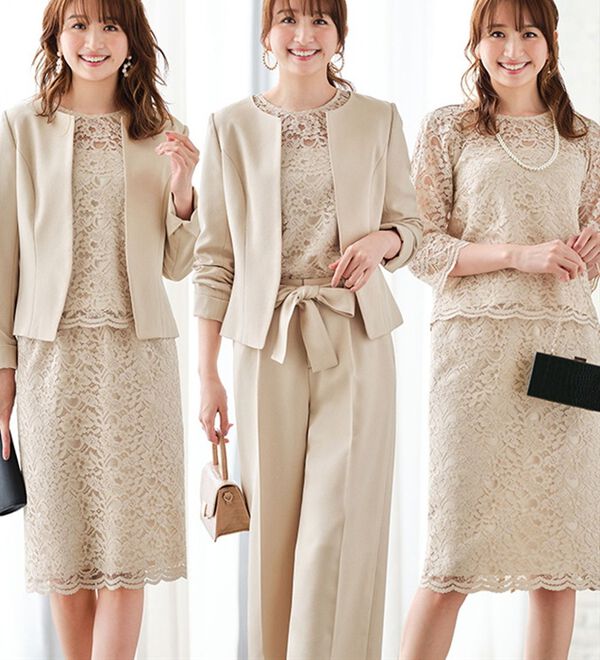 ドラマ着用商品』通勤にもお出掛けにも！レース使い着回し4点セット 
