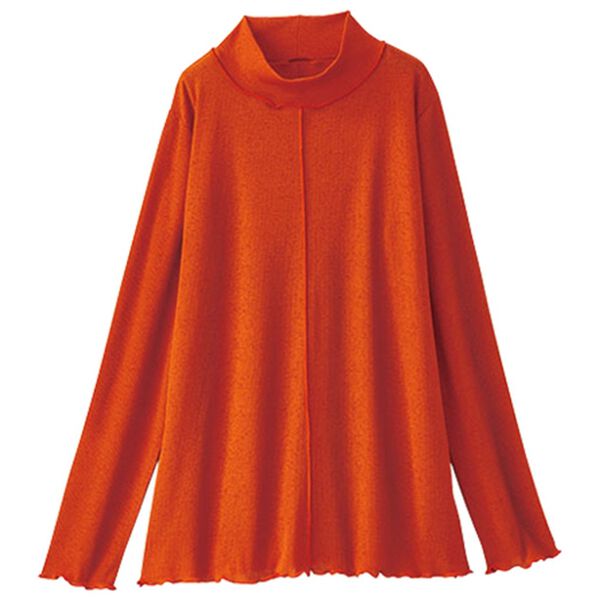 BELLUNA（ベルーナ）の「シアー楊柳素材ハイネックプルオーバー（カットソー）」｜詳細画像