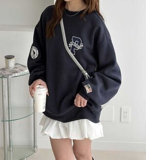 GeeRA（ジーラ）の「【U.S.POLOASSN.】オーバーサイズワッペンスウェット（トレーナー・スウェット）」｜ネイビー