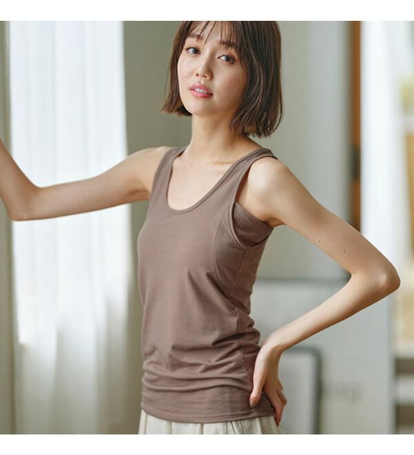 YU'NOW（ユナウ）の「ベーシック汗取りインナー　タンクトップ（肌着・インナーウェア）」｜詳細画像