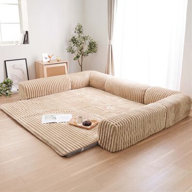 iellio（イエリオ）の「ゆったり・まったりクッション一体型ラグ専用カバー（ラグ）」