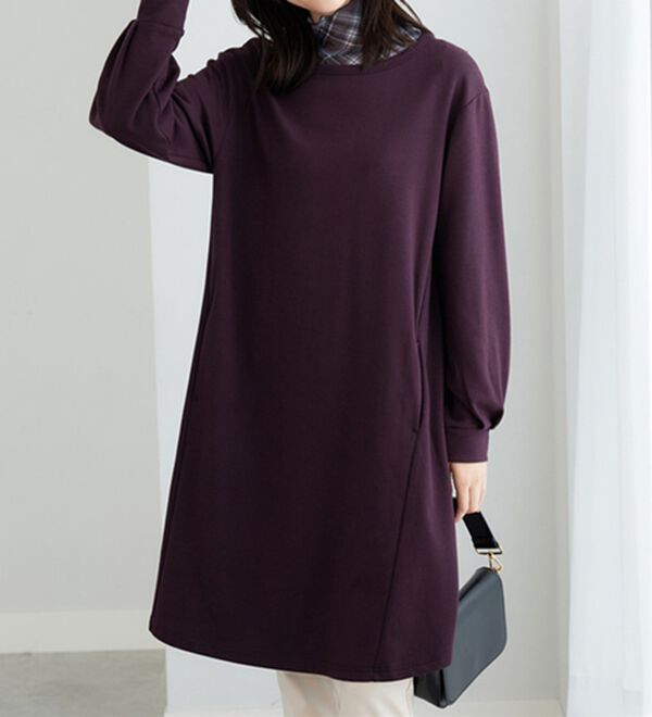 BELLUNA（ベルーナ）の「【重ね着インナー】シアー素材ハイネックインナープルオーバー（カットソー）」｜詳細画像