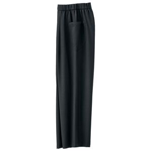 BELLUNA（ベルーナ）の「ウールタッチゆったりパンツ（フルレングスパンツ）」｜黒