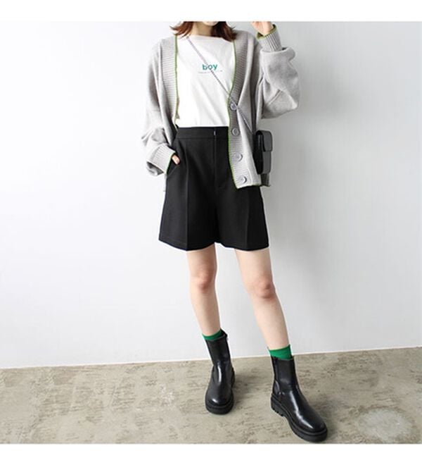 GeeRA（ジーラ）の「ＳＥＴＵＰ対応ハイウエストショートパンツ（その他パンツ）」｜詳細画像